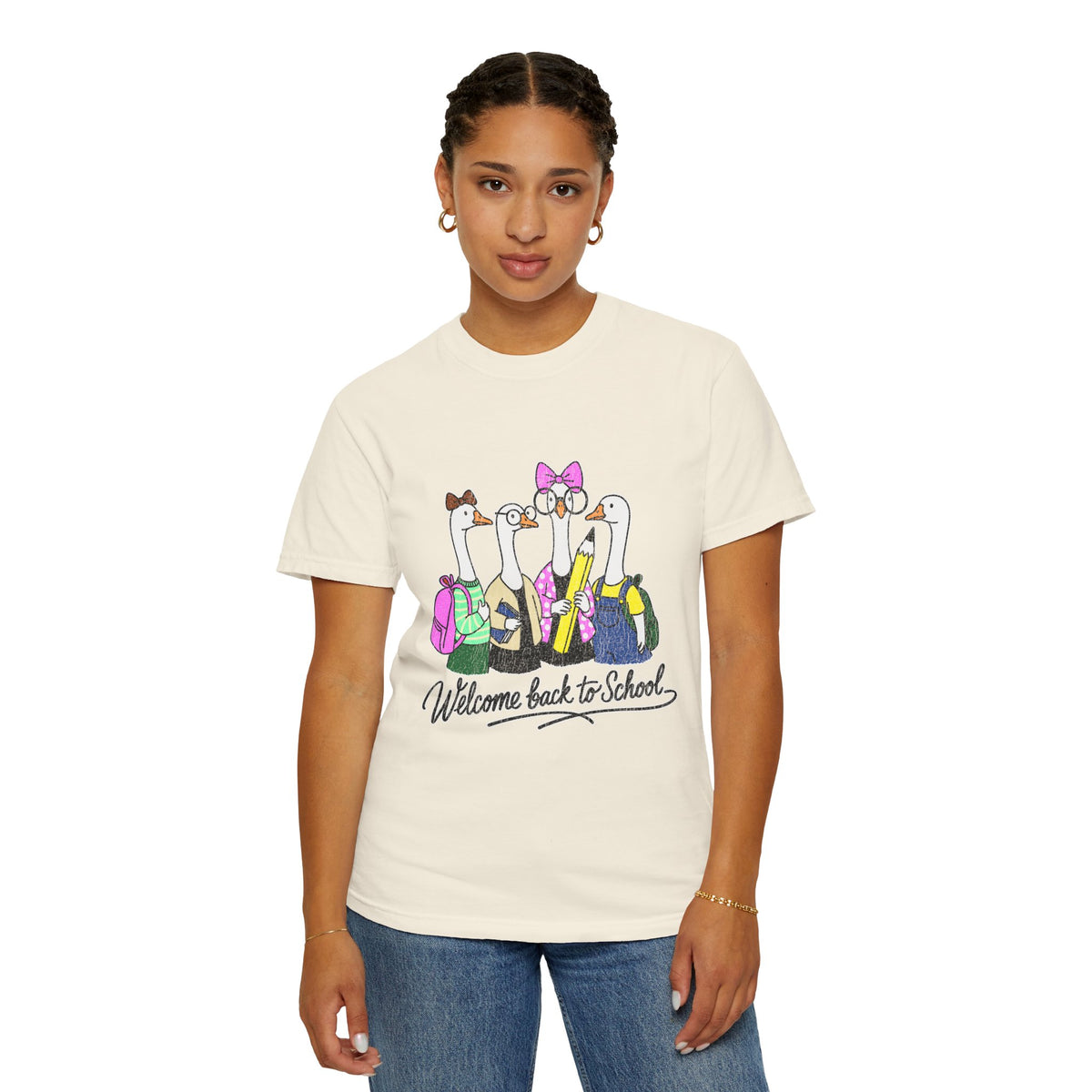 Welcome Back to School Goose T-Shirt, Funny Teacher Graphic Tee, Cute Student Shirt, First Day Classroom Outfit, Educator Gift Idea