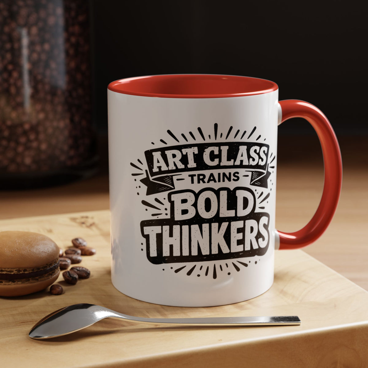 Art Teacher Coffee Mug, Art Class Bold Thinkers Cup, Creative Classroom Gift for Teacher, Student Artist, Painter or School Art Educator