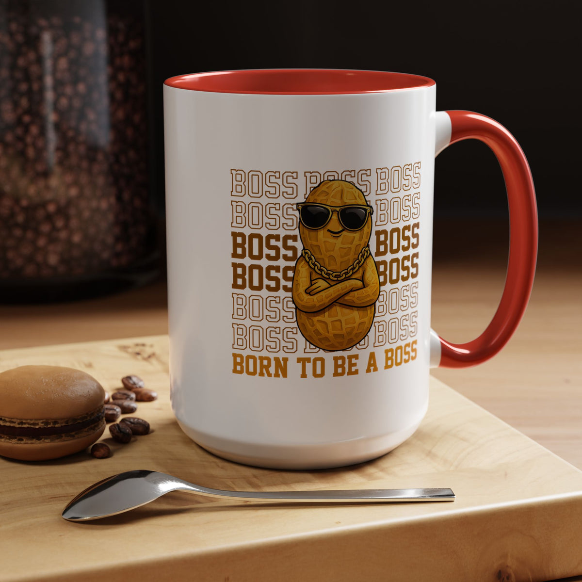 Born to Be a Boss Mug, Funny Boss Coffee Mug, Leadership Gift for Manager, Entrepreneur Coffee Cup, Office Desk Gift