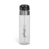 Personalized Butterfly Water Bottle, Custom Name Girls Tumbler, Cute Floral Kids Gift, Clear Bottle for Girls Birthday