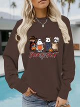 Printed pullover sweatshirt sweatshirt