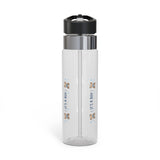 Personalized Water Bottle for Boys, Cute Teddy Bear Name Bottle, Kids School Drink Bottle, Birthday Gift for Son, Back to School Gift
