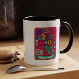Craft Lover Coffee Mug, Craft Mode Maker Magic Mug, Gift for Crafters and DIY Enthusiasts, Creative Hobby Coffee Cup for Makers
