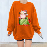 Christmas off shoulder hoodie Christmas gift