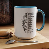 Christian Inspirational Mug, You Are Beautiful Victorious Enough Bible Verse Coffee Mug, Faith Encouragement Gift for Women