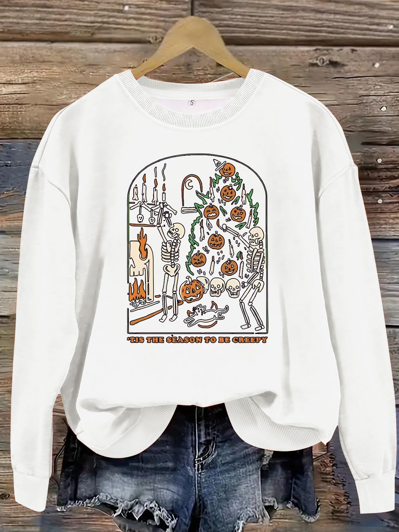 Printed pullover sweatshirt sweatshirt