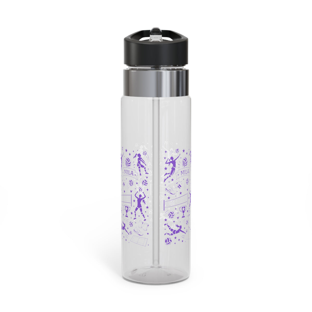 Personalized Volleyball Water Bottle, Volleyball Player Gift, Sports Team Hydration Bottle, Girl Athlete Gift, Custom Sports Bottle