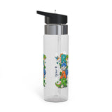 Personalized Dinosaur Water Bottle for Boys | Custom Name 20oz Kids School & Sports Bottle