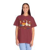 Funny Fall Goose Shirt, Just a Fall Goose Autumn Graphic Tee, Cute Cozy Gift for Bird Lover, Thanksgiving and October Outfit for Her