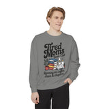 Tired Moms Book Club Comfort Colors Sweatshirt, Running on Coffee Chaos and Chapters Shirt, Book Lover Mom Gift