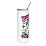 Born to Sparkle Unicorn Skinny Tumbler, Rainbow Fantasy Drink Cup, Cute Gift for Her, Unicorn Lover Gift, Birthday Drinkware