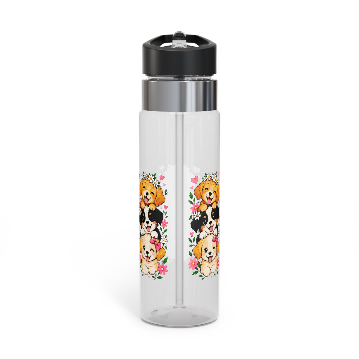 Cute Puppy Water Bottle for Kids, Adorable Dog Lover Drink Bottle, Kids School Water Bottle, Birthday Gift for Children, Back to School Gift