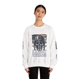 US Army Veterans Sweatshirt, Military Skull Crewneck, American Flag Veteran Pullover, Army Veteran Gift, Memorial Day or Veterans Day