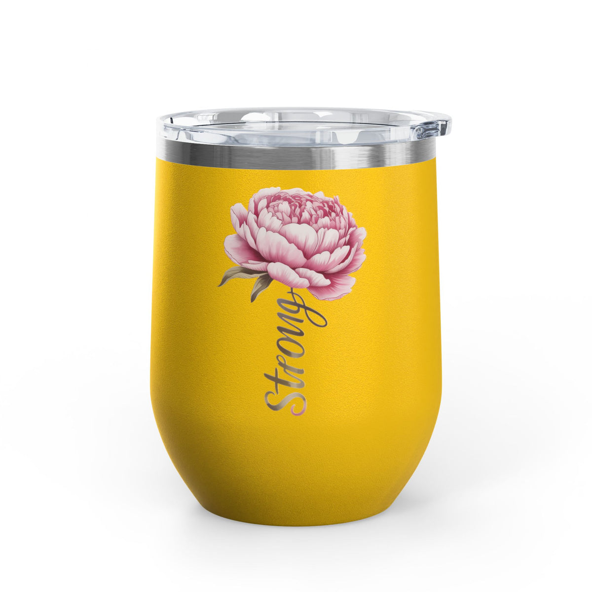 Floral Wine Tumbler, Pink Peony Insulated Tumbler, Flower Lover Gift, Elegant Drink Cup for Women, Summer Gift, Birthday Gift for Her