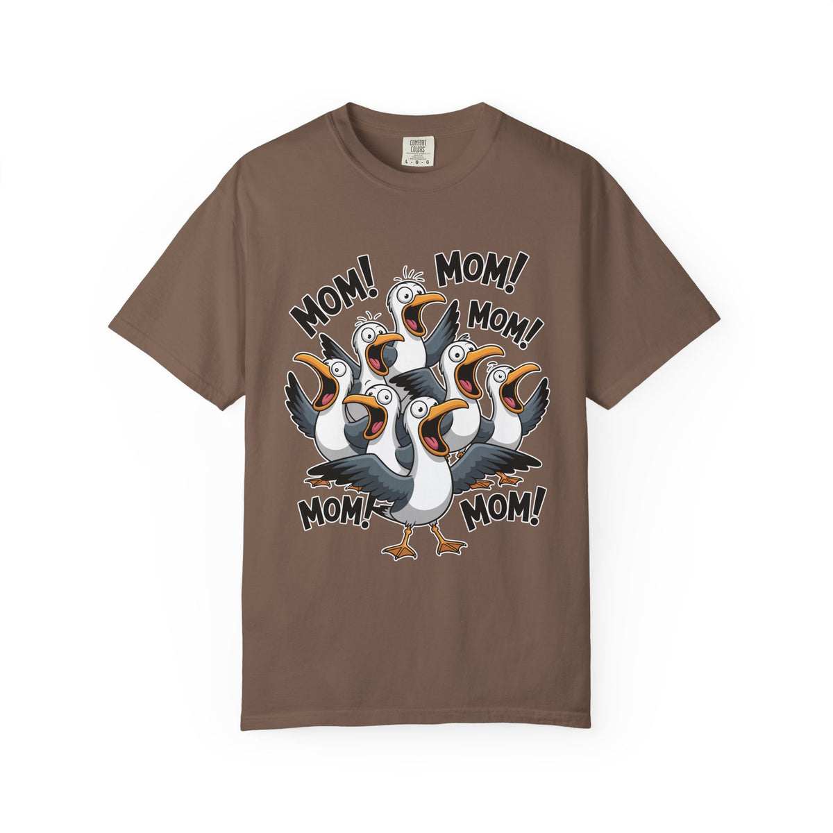 Funny Mom Life Comfort Colors Shirt, Mom Mom Mom Seagull Graphic Tee, Motherhood Humor Shirt, Mother's Day Gift for Moms