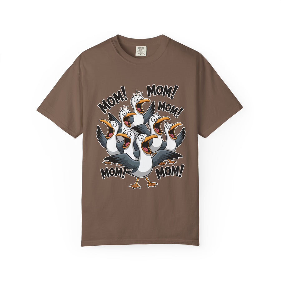Funny Mom Life Comfort Colors Shirt, Mom Mom Mom Seagull Graphic Tee, Motherhood Humor Shirt, Mother's Day Gift for Moms