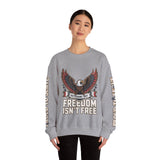 Veterans Day Sweatshirt, Freedom Isn't Free Eagle Pullover, Patriotic Military Top, Veteran Gift, American Pride, USA Clothing