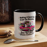 Funny Unicorn Coffee Mug, Making My Quiet Exit From The Nonsense Mug, Sarcastic Unicorn Gift, Chaos Creature Coffee Cup, Funny Coworker Mug