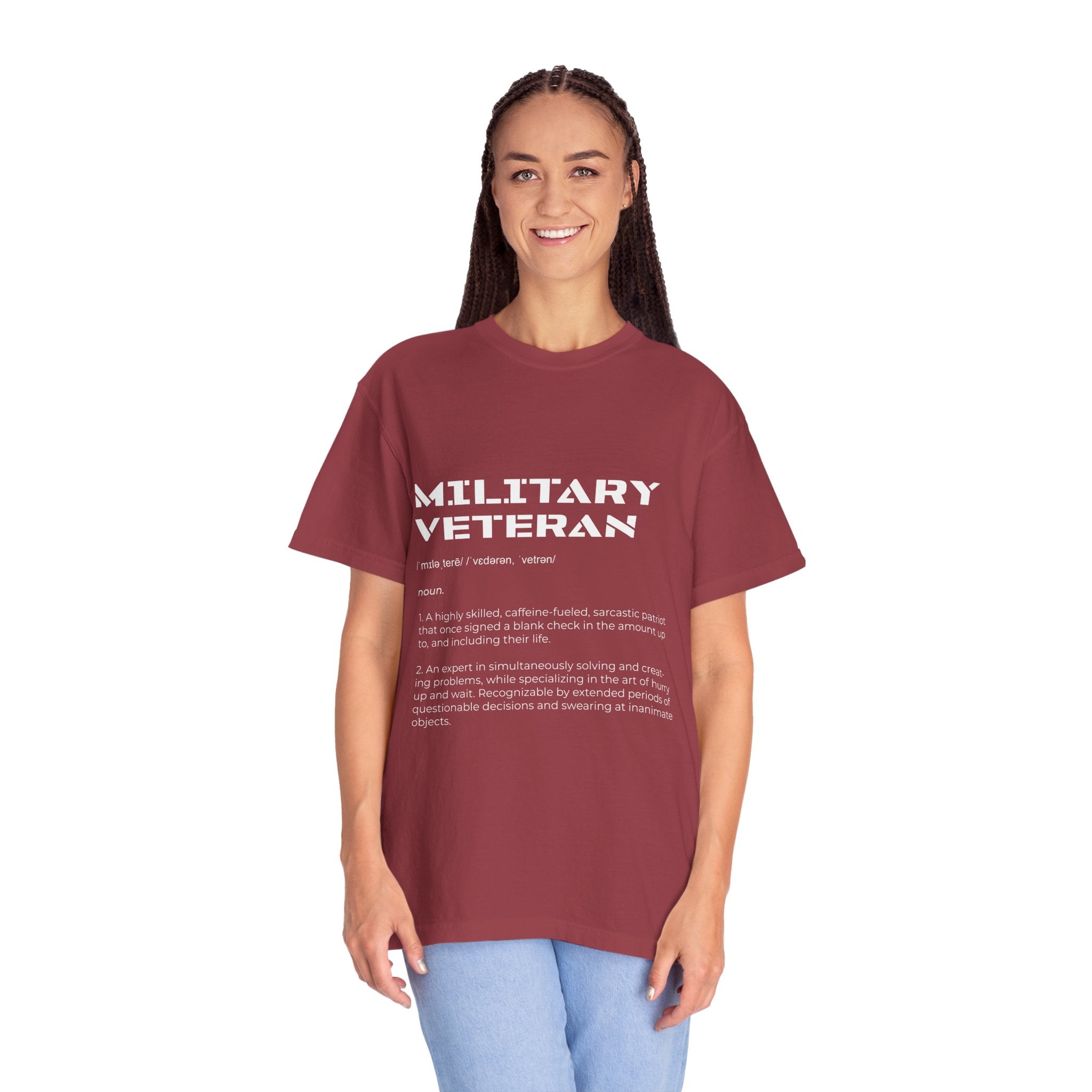Military Veteran Definition Shirt, Funny Veteran T-Shirt, Sarcastic Armed Forces Gift, Retirement Tee for Soldier, Proud Service Member Top