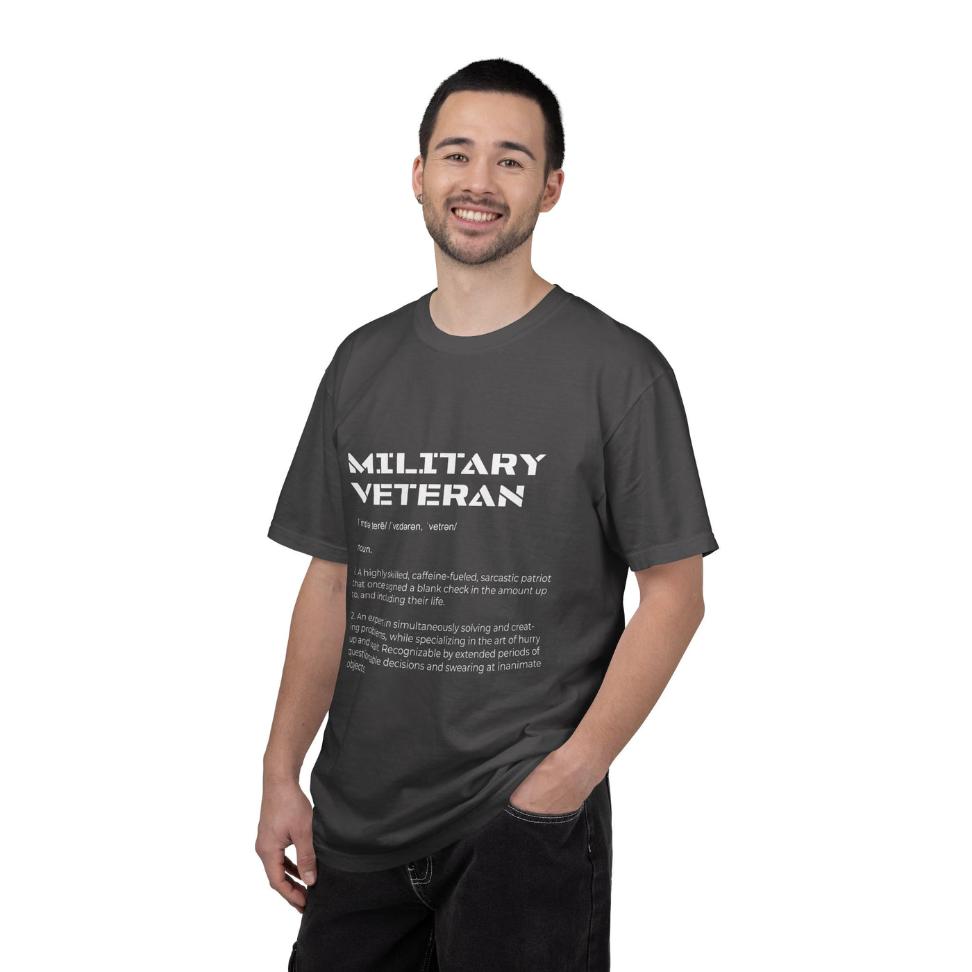 Military Veteran Definition Shirt, Funny Veteran T-Shirt, Sarcastic Armed Forces Gift, Retirement Tee for Soldier, Proud Service Member Top