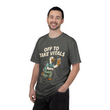 Funny Off To Take Vitals Comfort Colors Shirt, Duck Healthcare Worker Tee, Medical Humor Graphic T Shirt, Clinic Staff Gift