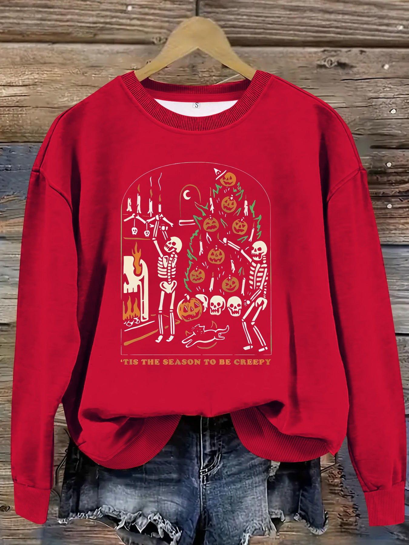Printed pullover sweatshirt sweatshirt