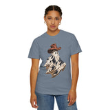 Western Ghost Halloween Shirt, Cowboy Hat Spooky Graphic Tee, Cute Vintage Fall Gift for Cowgirl, Country October Outfit for Women