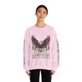 Veterans Day Sweatshirt, Freedom Isn't Free Eagle Pullover, Patriotic Military Top, Veteran Gift, American Pride, USA Clothing
