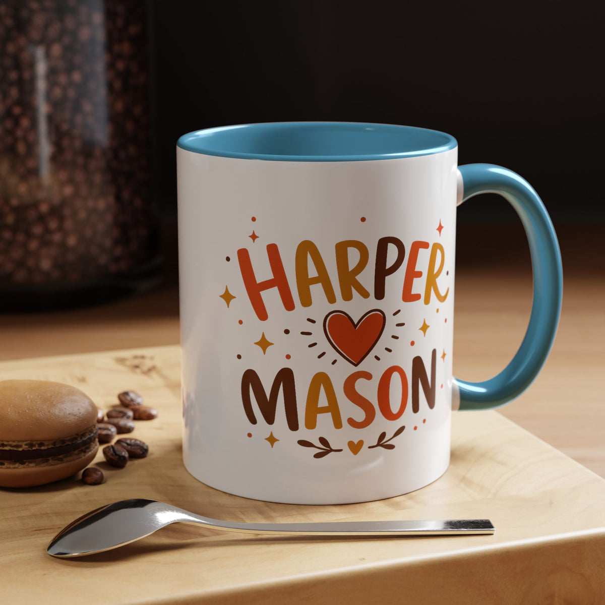 Personalized Couple Name Mug, Custom Names Coffee Mug, Matching Couple Gift, Anniversary Present for Husband and Wife, Romantic Mug