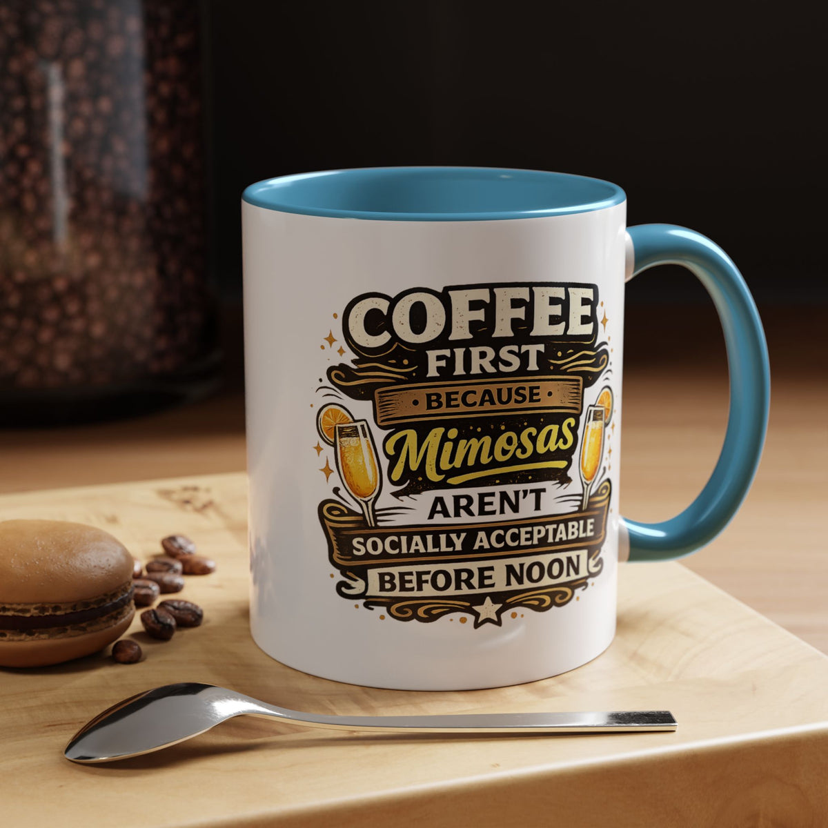 Coffee First Mimosa Later Mug, Funny Brunch Coffee Mug, Mimosa Lover Gift, Weekend Coffee Cup, Funny Drinking Humor Mug