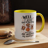 Funny Mom Life Coffee Mug, This Is My Circus These Are My Monkeys Mug, Motherhood Humor Gift, Mom Coffee Cup for Busy Moms