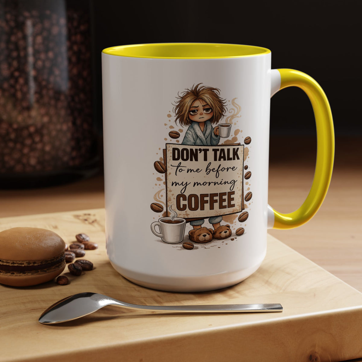 Funny Morning Coffee Mug, Don't Talk To Me Before My Morning Coffee Mug, Coffee Lover Gift for Women, Caffeine Humor Cup