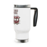 Hot Mess Express Travel Mug with Handle, Floral Coffee Cup, Funny Gift for Busy Moms, Besties, Work Friends and Chaos Coordinators