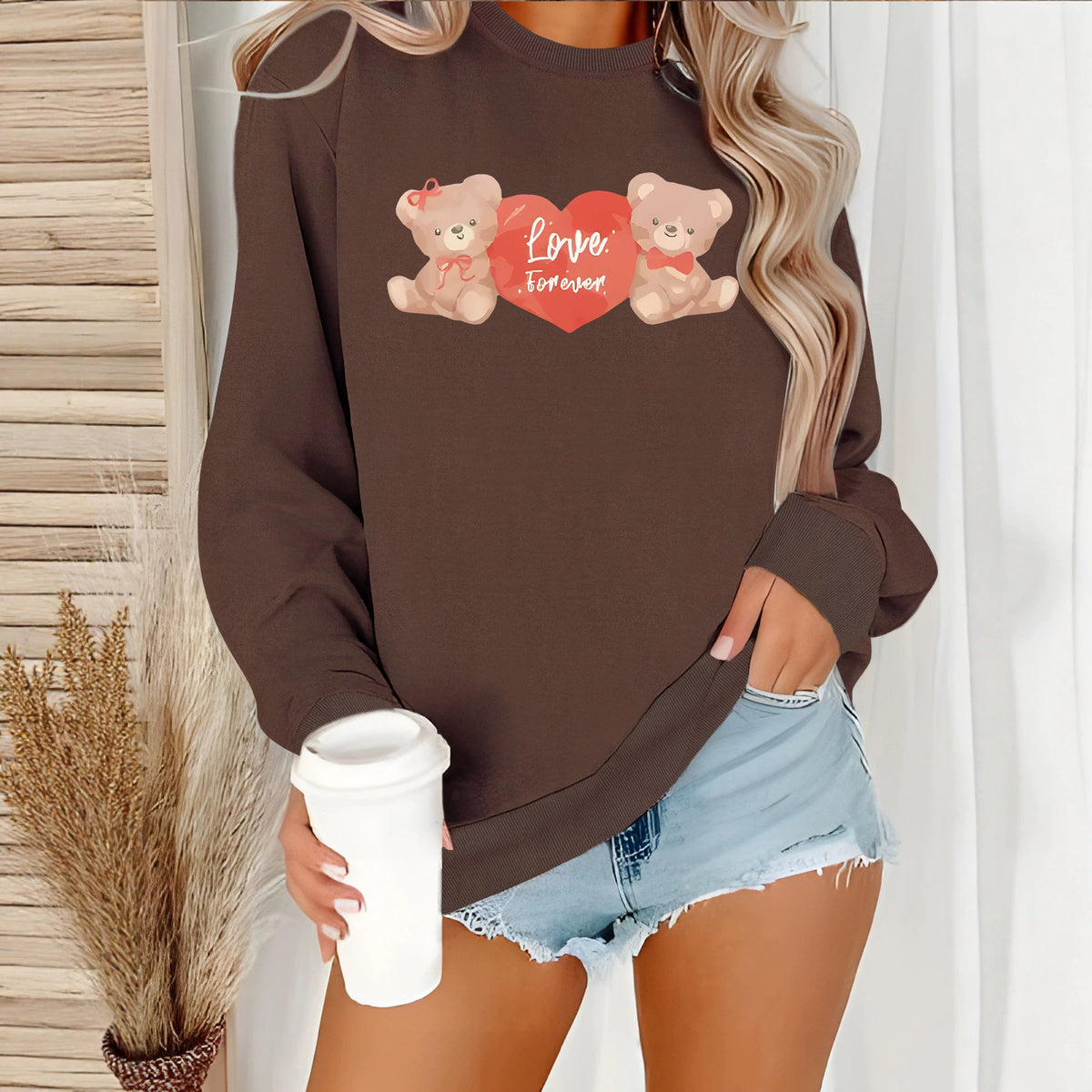 Bottom shirt with fleece hoodie