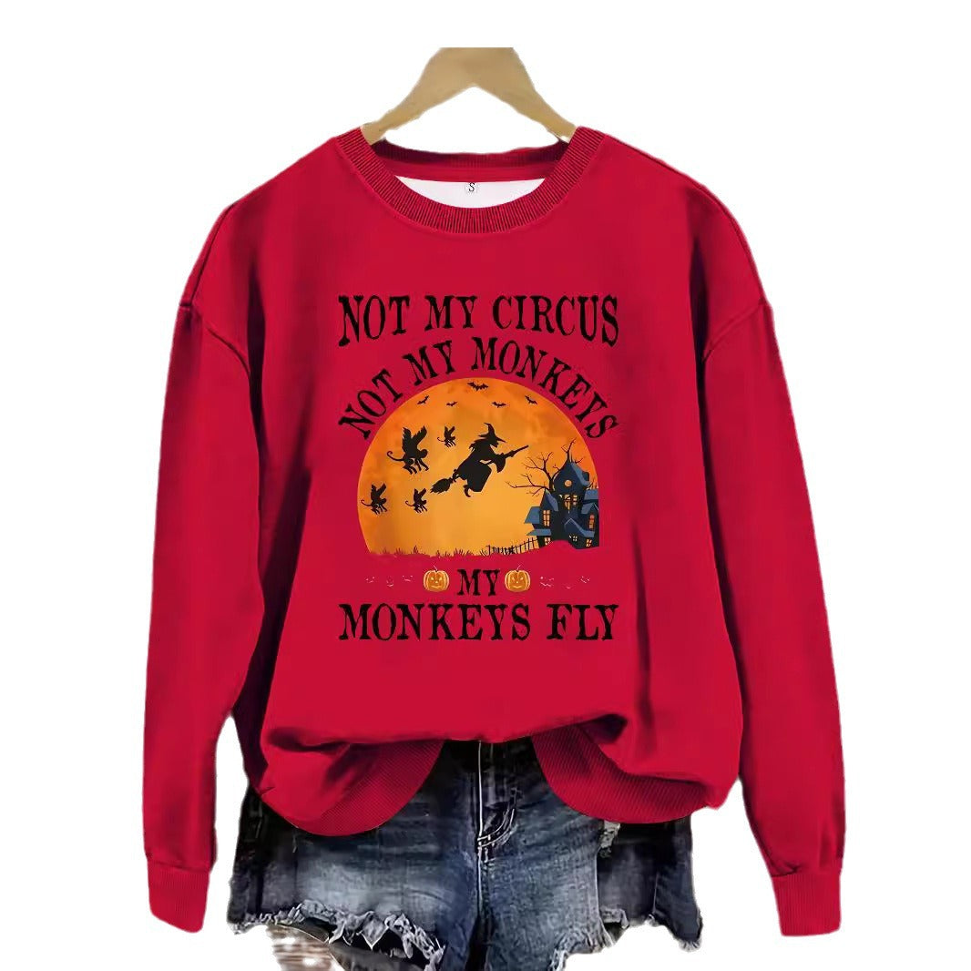 Printed pullover sweatshirt sweatshirt