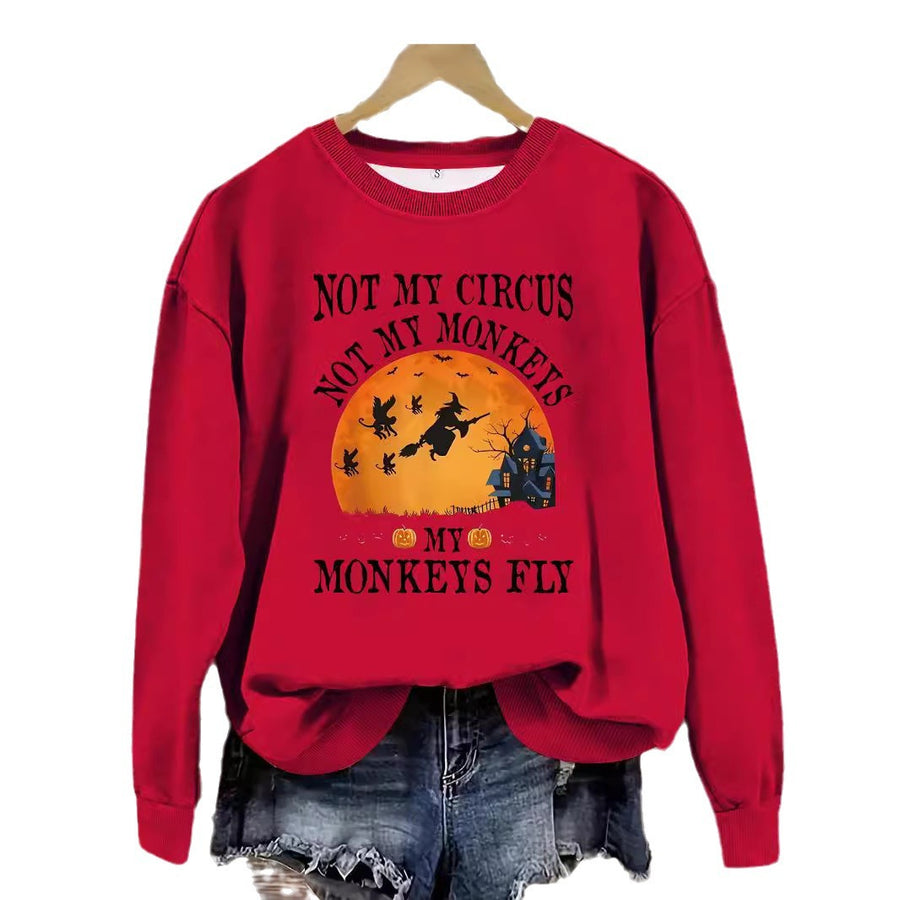 Printed pullover sweatshirt sweatshirt