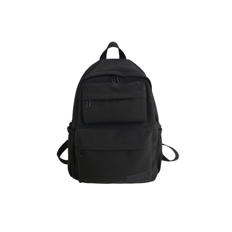 HOCODO Solid Color Backpack For Women 2019 Waterproof Nylon Multi Pocket Travel Backpacks Large Capacity School Bag For Teenage