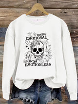 Printed pullover sweatshirt sweatshirt
