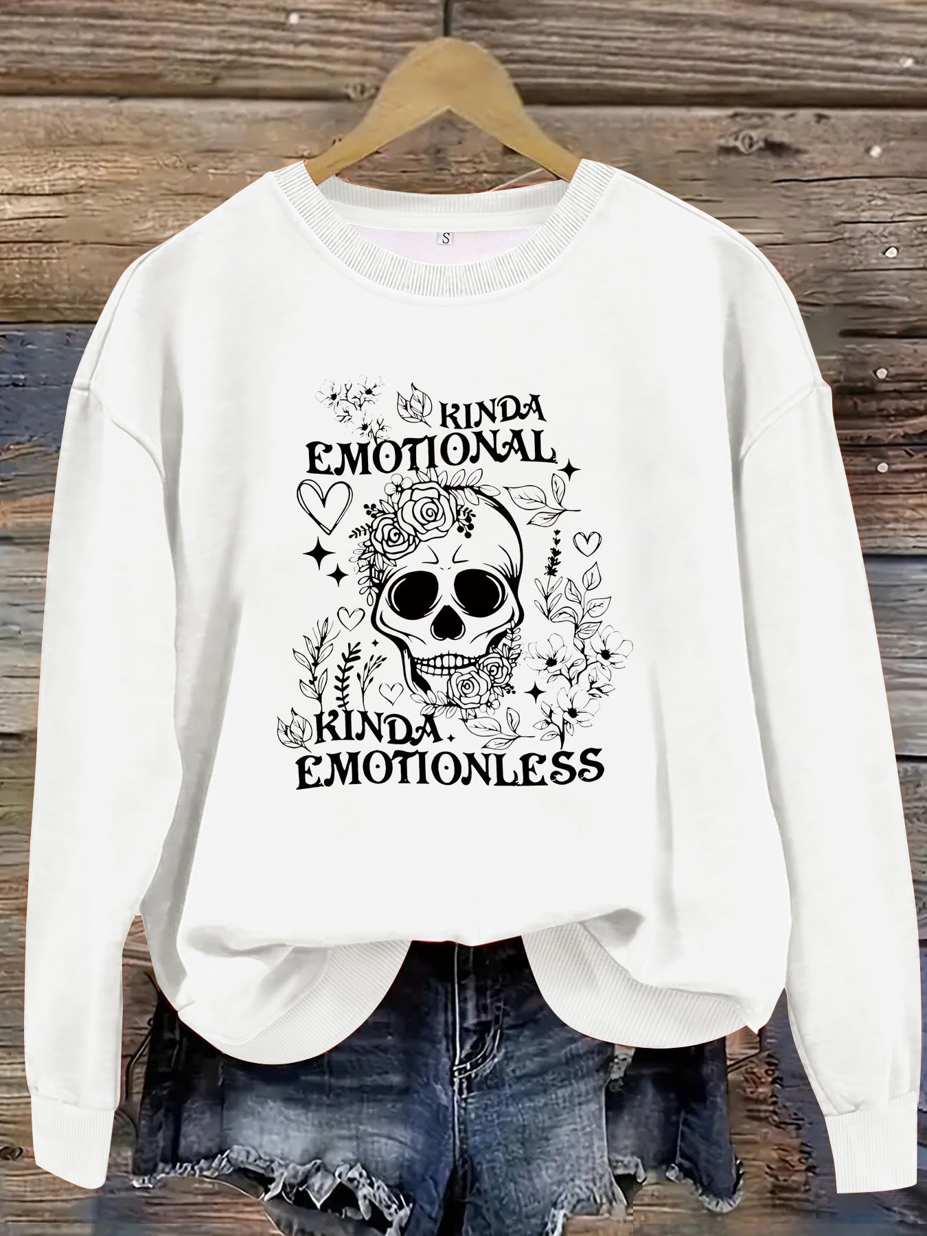 Printed pullover sweatshirt sweatshirt