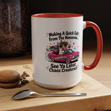 Funny Unicorn Coffee Mug, Making My Quiet Exit From The Nonsense Mug, Sarcastic Unicorn Gift, Chaos Creature Coffee Cup, Funny Coworker Mug