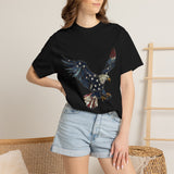 Patriotic Eagle Graphic Tee, Vintage USA Bird Shirt, Americana Freedom T Shirt, Fourth of July Eagle Shirt for Women