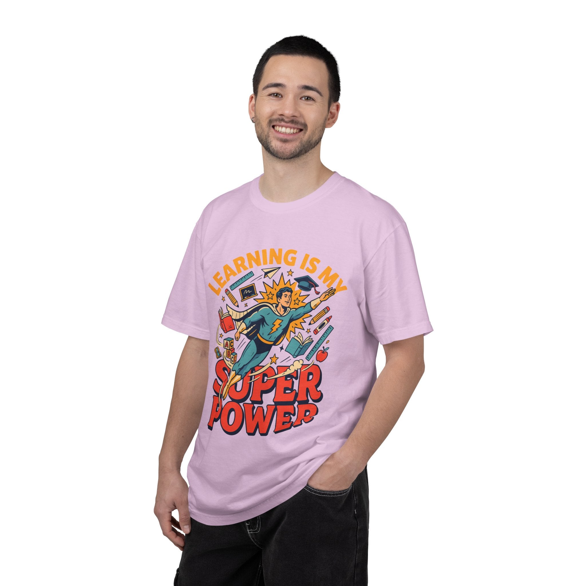 Teacher Superhero Comfort Colors Shirt, Learning Is My Super Power Tee, Teacher Appreciation Gift, Back To School Educator Shirt