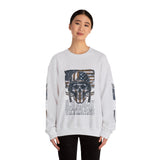 US Army Veterans Sweatshirt, Military Skull Crewneck, American Flag Veteran Pullover, Army Veteran Gift, Memorial Day or Veterans Day