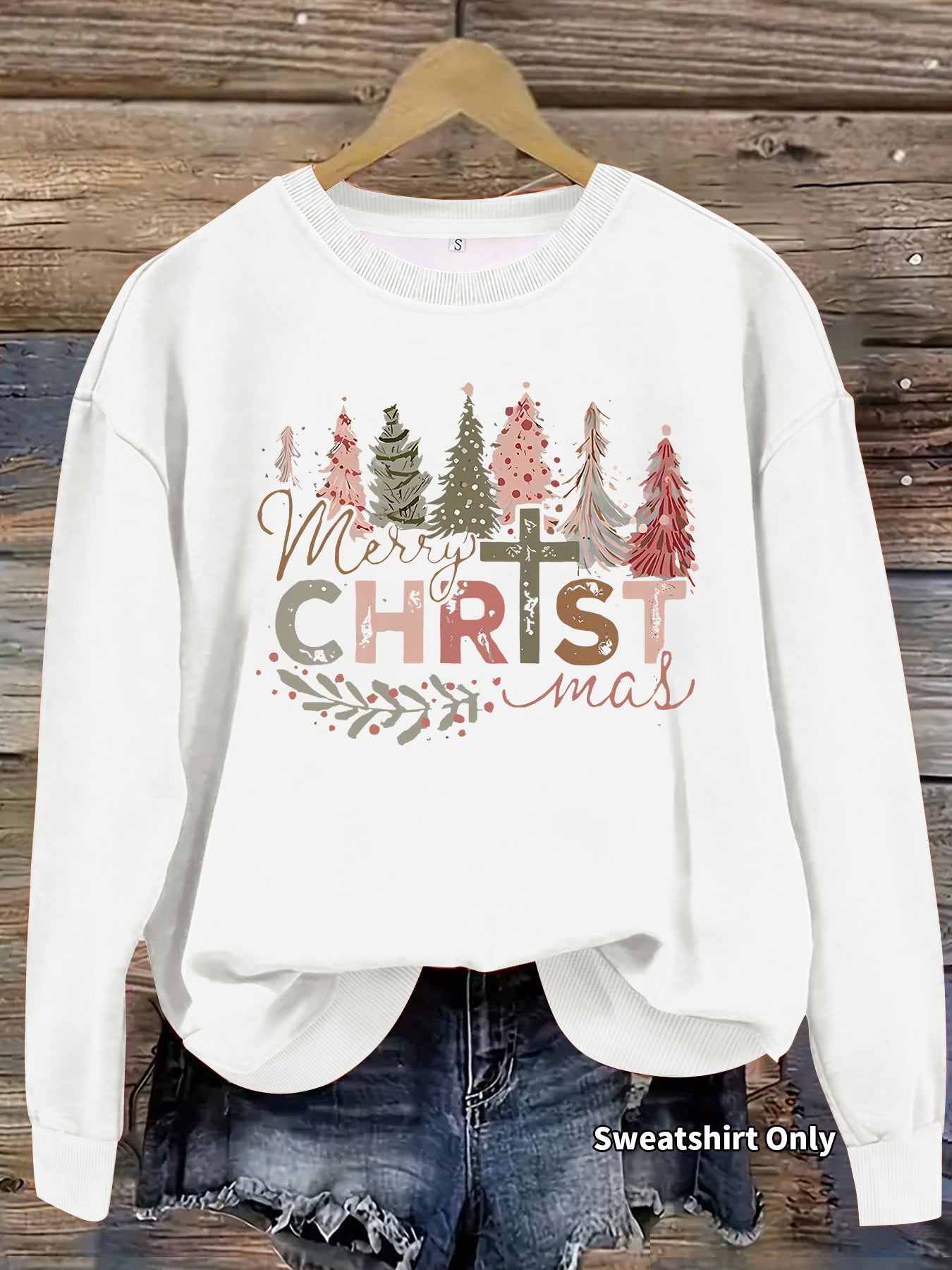 Christmas printed hoodie for women