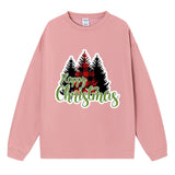 Black and red checkered Christmas tree print for ladies