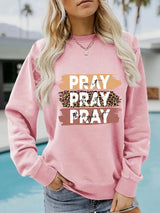 PRAY printed pullover sweatshirt sweatshirt