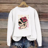 Printed pullover sweatshirt sweatshirt