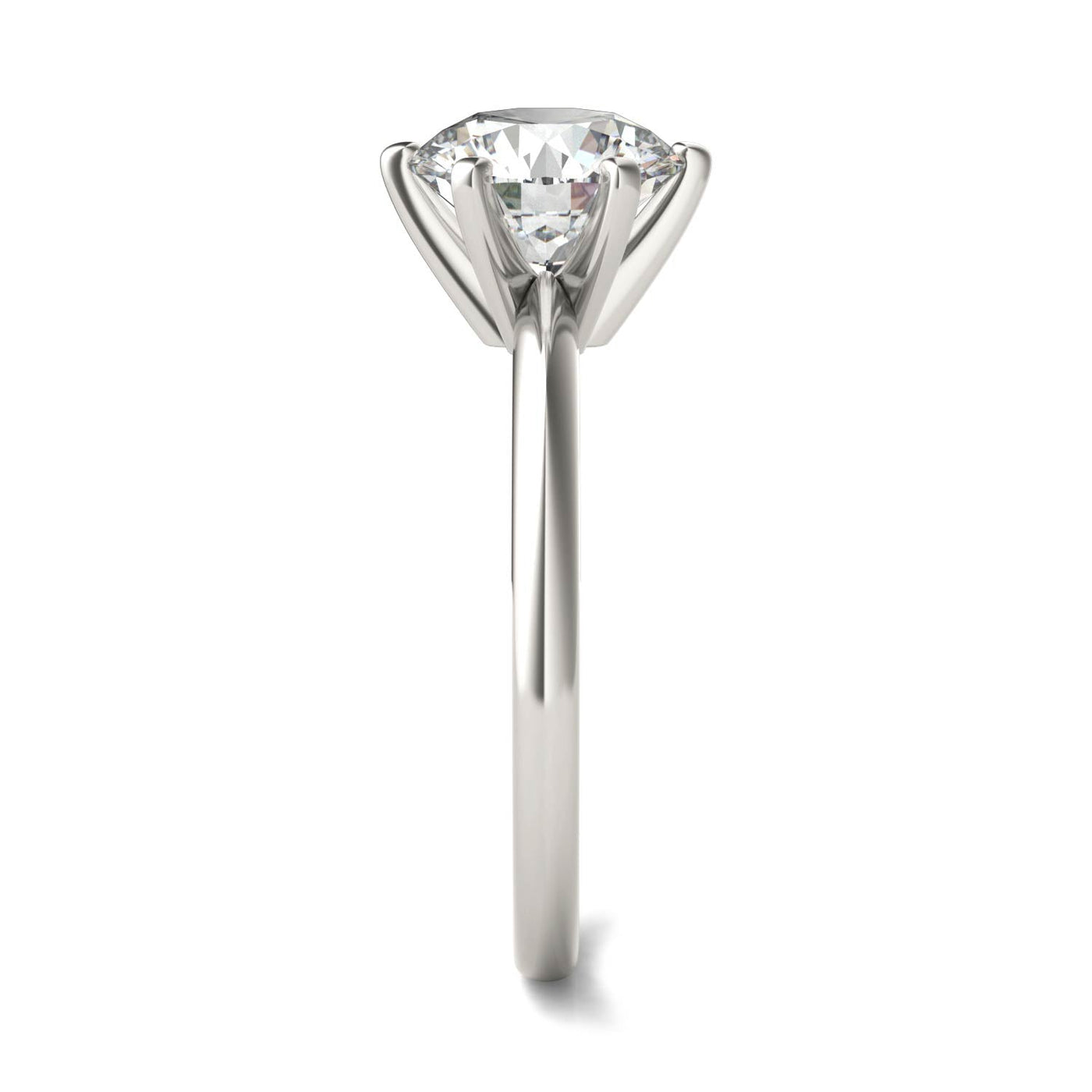 AGI Certified 3 CTW Lab Grown Diamond Solitaire Engagement Ring – G-VS Clarity, 14K White Gold