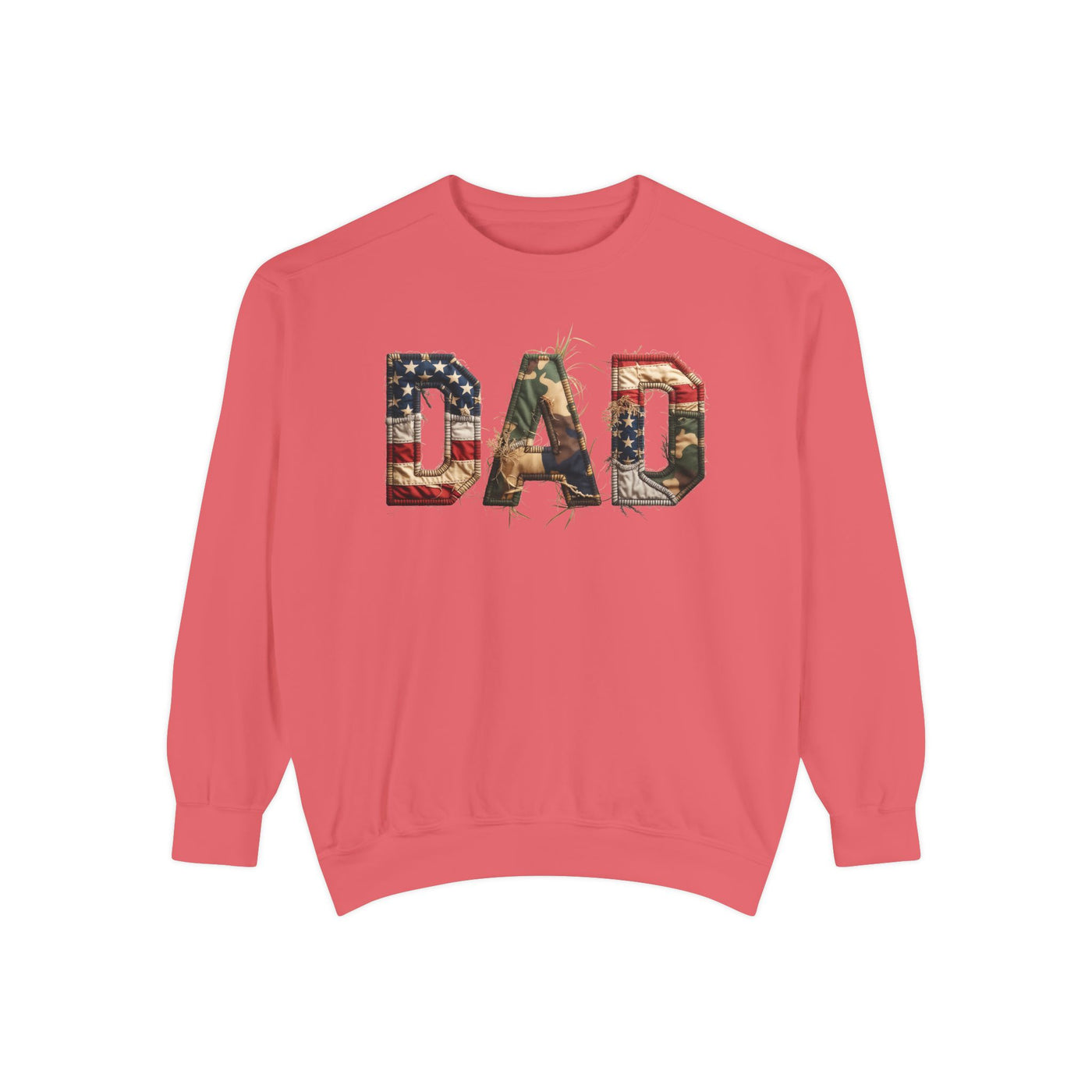 American Flag Dad Sweatshirt, Patriotic DAD Crewneck, USA Dad Sweatshirt, Father’s Day Gift for Dad, Fourth of July Apparel