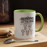 Personalized Grandpa Mug, Grandpa's Little Crew Coffee Cup, Grandchildren Name Gift, Father's Day Present, Family Birthday Keepsake